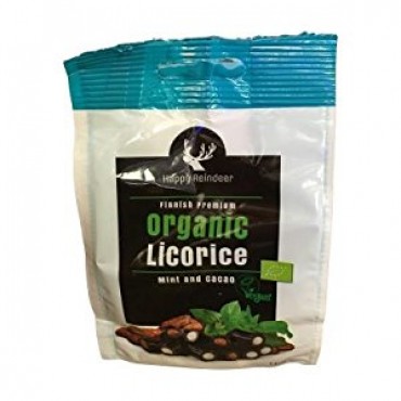 Happy Reindeer Organic Filled Mint Coco Licorice 140g